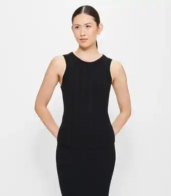 Target Variegated Knit Tank Top - Preview - Black offer