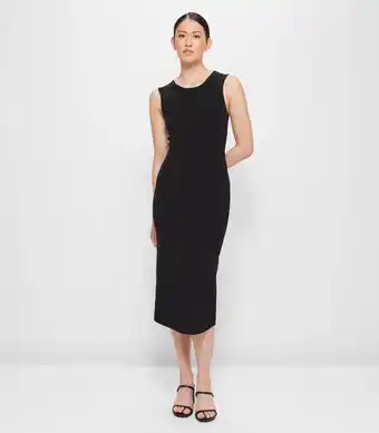 Target Column Crepe Knit Dress - Preview - Black offer