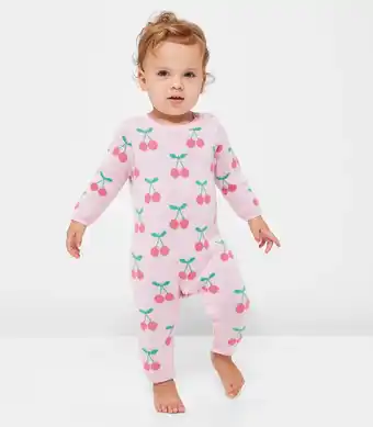 Baby Knit Romper - Cherries