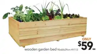 Cheap as Chips Wooden Garden Bed 90x60x29cm - HY113 offer