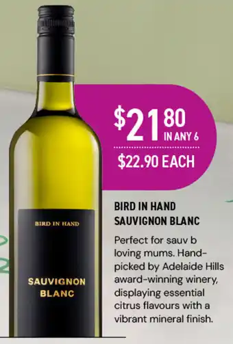 Dan Murphy's BIRD IN HAND SAUVIGNON BLANC offer