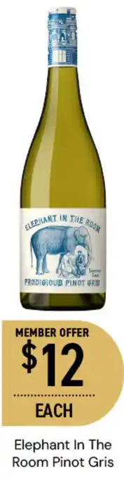 Dan Murphy's Elephant In The Room Pinot Gris offer