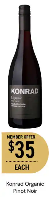 Dan Murphy's Konrad Organic Pinot Noir offer