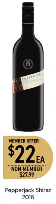 Dan Murphy's Pepperjack Shiraz offer