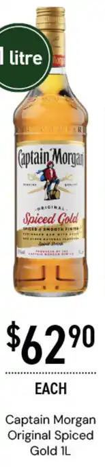 Dan Murphy's Captain Morgan Original Spiced Gold 1L offer