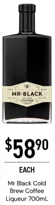 Dan Murphy's Mr Black Cold Brew Coffee Liqueur 700mL offer