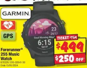 JB Hi-Fi Forerunner 255 Music Watch offer