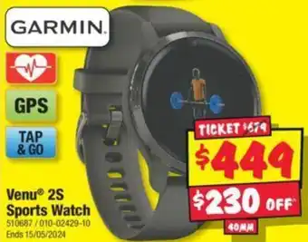 JB Hi-Fi Venu 2S Sports Watch offer