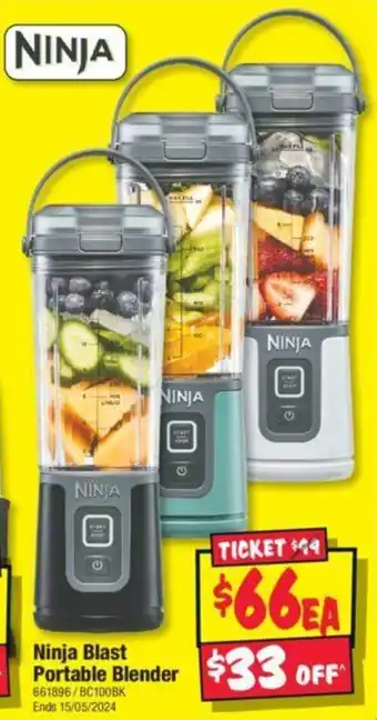 JB Hi-Fi Ninja Blast Portable Blender offer