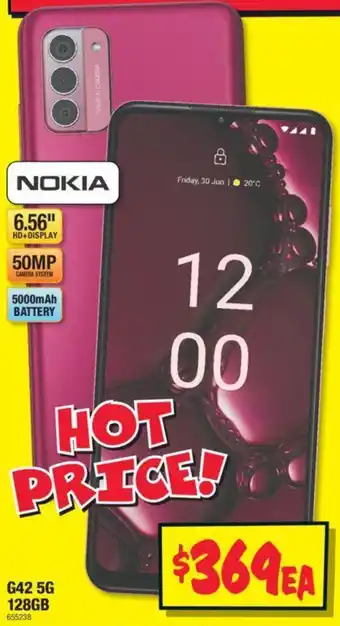 JB Hi-Fi NOKIA G42 5G 128GB offer