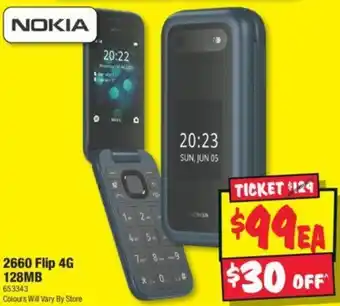 JB Hi-Fi NOKIA 2660 Flip 4G 128MB offer