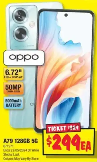 JB Hi-Fi oppo A79 128GB 5G offer