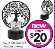 Cheap as Chips Tree of Life tealight holder offer