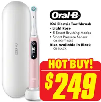 The Good Guys Oral-B 106 Electric Toothbrush - Light Rose offer