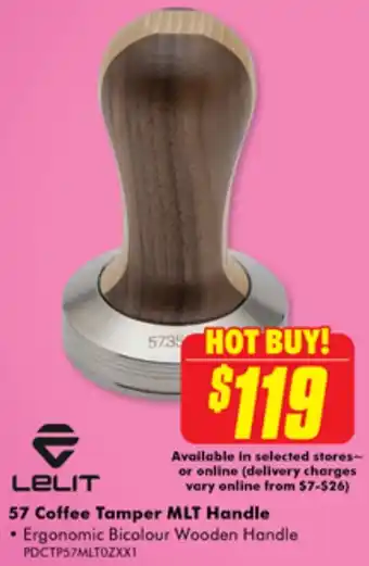 The Good Guys 57 Coffee Tamper MLT Handle offer