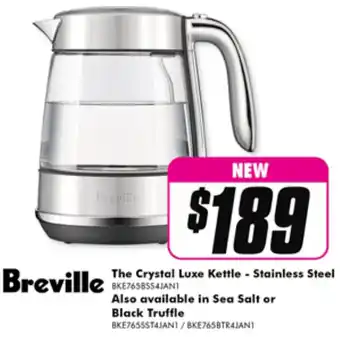 The Good Guys Breville The Crystal Luxe Kettle - Stainless Steel offer