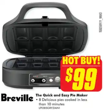 The Good Guys Breville The Quick and Easy Pie Maker offer