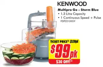 The Good Guys KENWOOD Multipro Go - Storm Blue offer