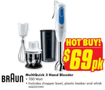 The Good Guys BRAUN MultiQuick 3 Hand Blender offer