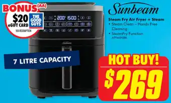 The Good Guys Sunbeam Steam Fry Air Fryer + Steam offer