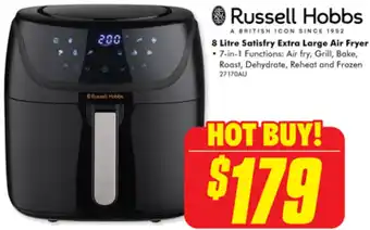 The Good Guys Russell Hobbs 8 Litre Satisfry Extra Large Air Fryer offer