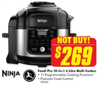 The Good Guys NINJA Foodi Pro 10-In-1 6 Litre Multi Cooker offer