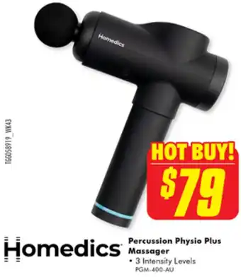 The Good Guys Homedics Percussion Physio Plus Massager offer