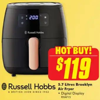 The Good Guys Russell Hobbs 5.7 Litres Brooklyn Air Fryer offer