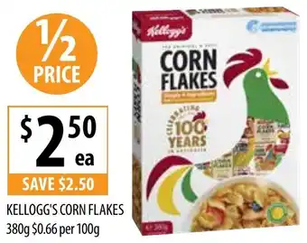 Supabarn KELLOGG'S CORN FLAKES 380g offer