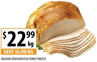 Supabarn INGHAMS OVEN ROASTED TURKEY BREAST offer