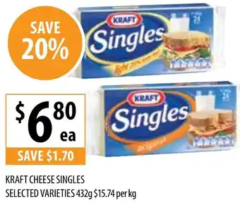 Supabarn KRAFT CHEESE SINGLES offer