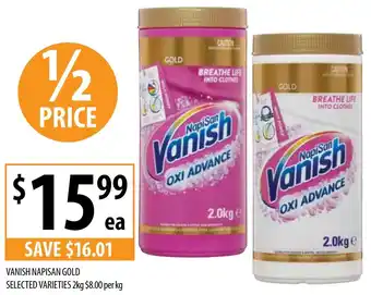 Supabarn VANISH NAPISAN GOLD 2kg offer