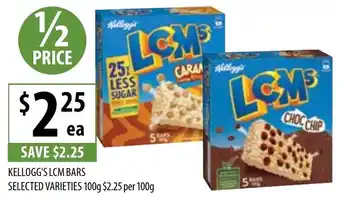 Supabarn KELLOGG'S LCM BARS 100g offer