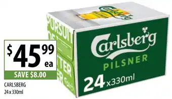 Supabarn CARLSBERG 24x330ml offer