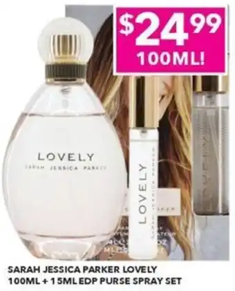 My Beauty Spot SARAH JESSICA PARKER LOVELY 100ML+15ML EDP PURSE SPRAY SET offer