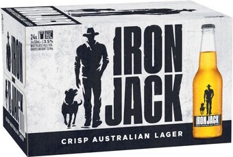 Coles Iron Jack Bottles 24x330mL offer