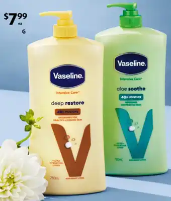 ALDI Vaseline Body Lotion 750ml offer