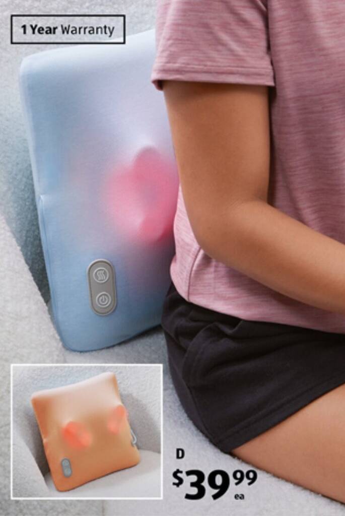 Shiatsu Back Massage Cushion offer at ALDI