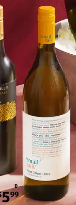 Small Talk Pinot Grigio 2022 1L