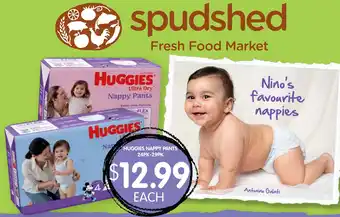 Spudshed HUGGIES NAPPY PANTS 24PK-29PK offer