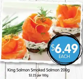 Spudshed King Salmon Smoked Salmon 200g offer