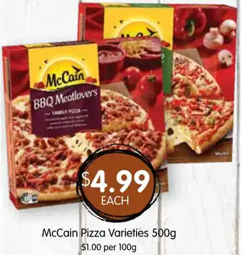 Spudshed McCain Pizza Varieties 500g offer