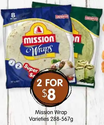 Spudshed Mission Wrap Varieties 288-567g offer