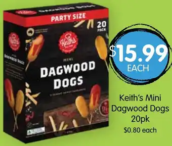 Spudshed Keith's Mini Dagwood Dogs 20pk offer