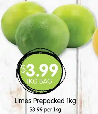 Spudshed Limes Prepacked 1kg offer