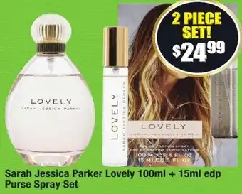 Chemist Warehouse Sarah Jessica Parker Lovely 100ml + 15ml edp Purse Spray Set offer