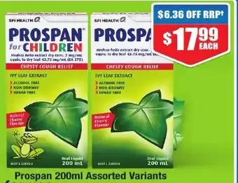 Chemist Warehouse Prospan 200ml Assorted Variants offer