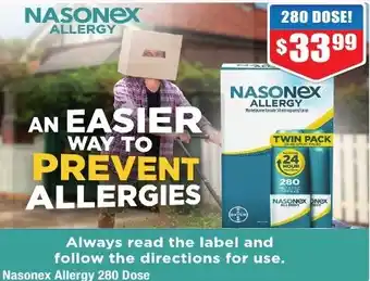 Chemist Warehouse Nasonex Allergy 280 Dose offer