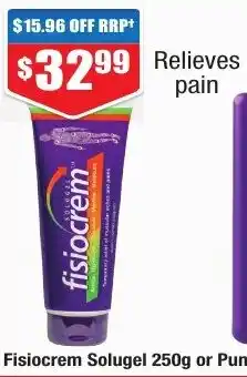 Chemist Warehouse Fisiocrem Solugel 250g offer