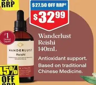 Chemist Warehouse Wanderlust Reishi 140mL offer